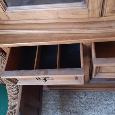 CHINA HUTCH WITH DRAWERS AND CABINETS