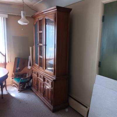 CHINA HUTCH WITH DRAWERS AND CABINETS