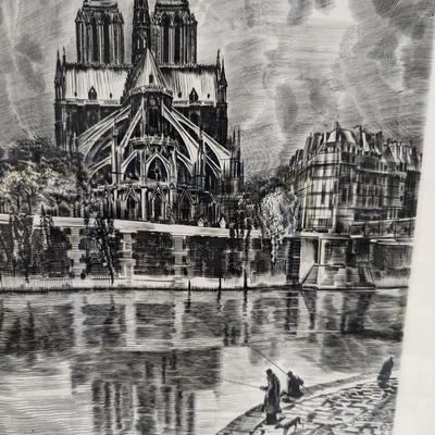 Framed Signed & Numbered Art Work 15 1/2" x 21 1/2"