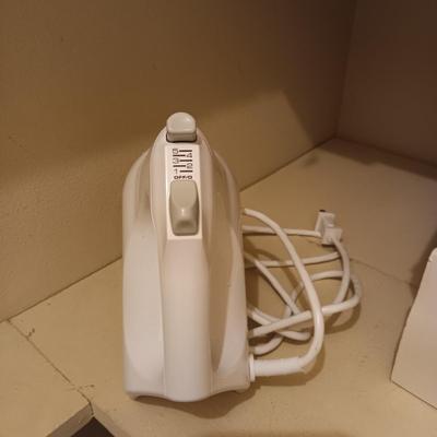 KITCHEN AID HAND MIXER AND 2 PITCHERS