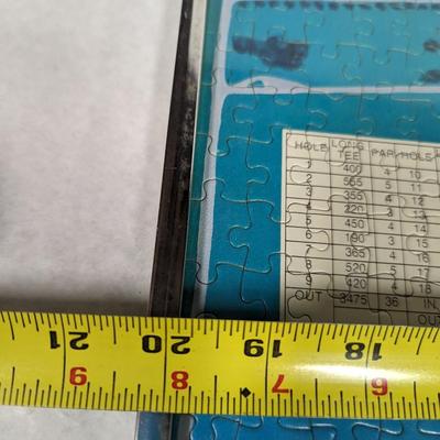 Framed Golf Course Puzzle 20 1/4" x 16"