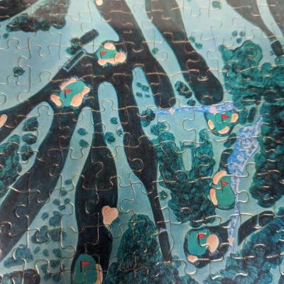 Framed Golf Course Puzzle 20 1/4" x 16"