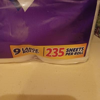 2 BOXES OF KLEENEX AND 8 ROLLS OF TOILET PAPER