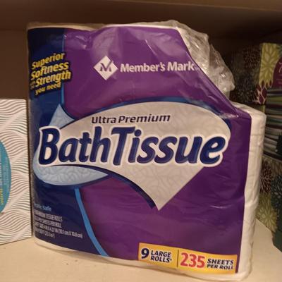 2 BOXES OF KLEENEX AND 8 ROLLS OF TOILET PAPER