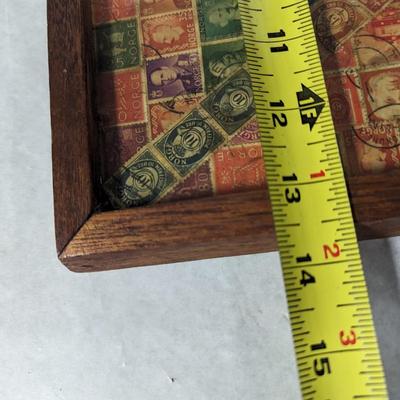 Framed Vintage Stamp Collection