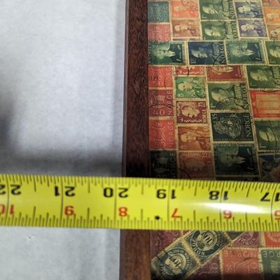 Framed Vintage Stamp Collection