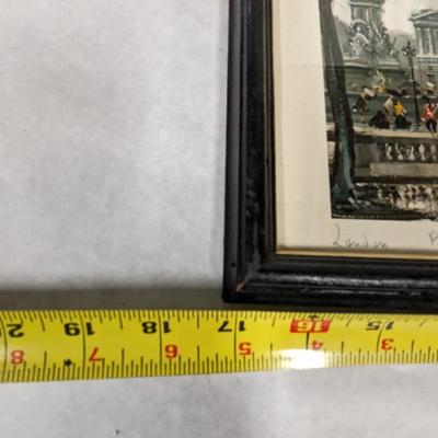 Framed London Buckingham Palace Painting 17" x 13"