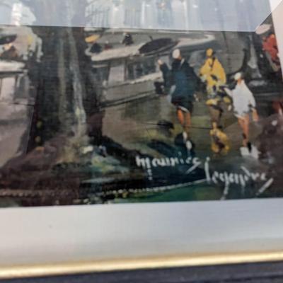 Framed London Buckingham Palace Painting 17" x 13"