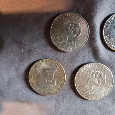 5 EISENHOWER DOLLARS