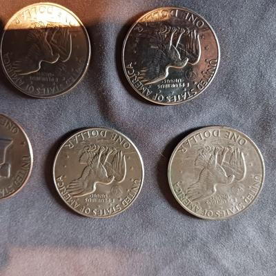 5 EISENHOWER DOLLARS