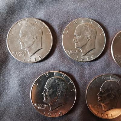 5 EISENHOWER DOLLARS