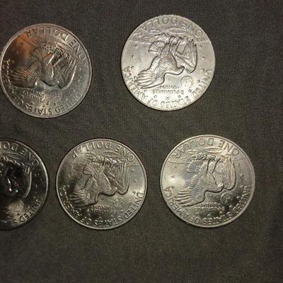 5 EISENHOWER DOLLARS