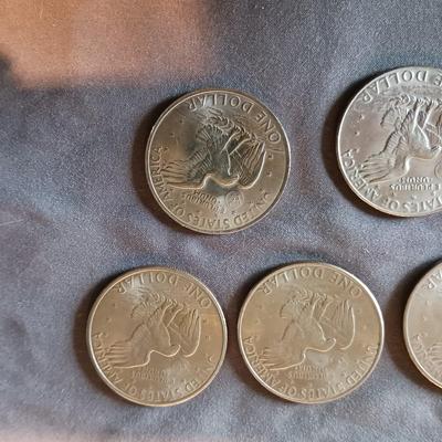 5 EISENHOWER DOLLARS