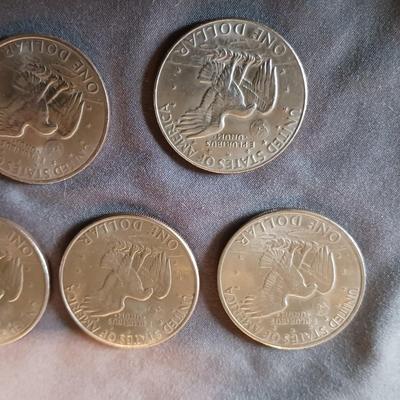 5 EISENHOWER DOLLARS