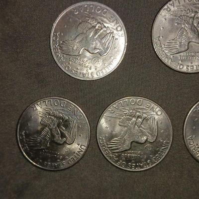 5 EISENHOWER DOLLARS