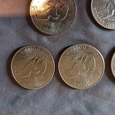 5 EISENHOWER DOLLARS