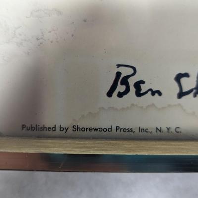 Ben Shahn Exhibition Poster Jester on Horse Shorewood Press NYC