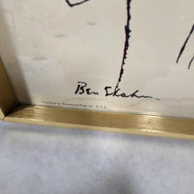 Ben Shahn Exhibition Poster Jester on Horse Shorewood Press NYC