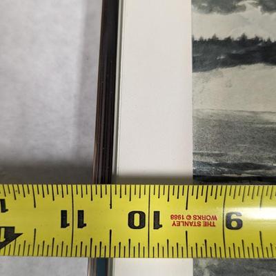 Framed Art Ouananiche Fishing 10 3/4" x 8 3/4"