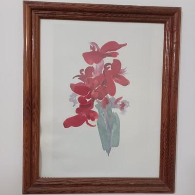Red Flower Print