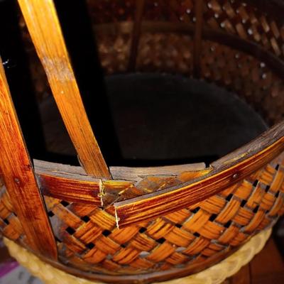 Woven basket and underplate