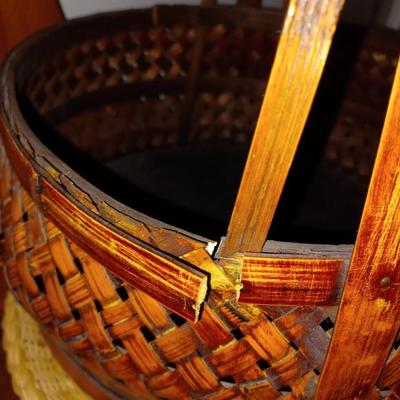 Woven basket and underplate