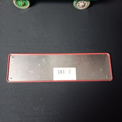 MARX TOY HAY HAULER AND A TIN SIGN