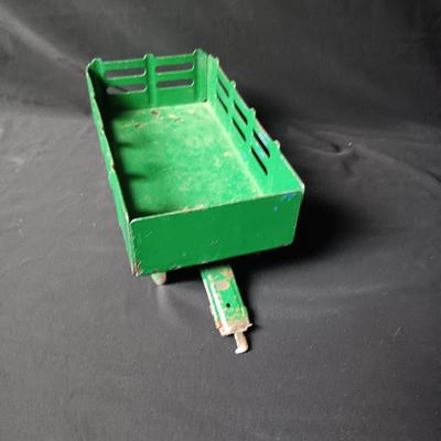 MARX TOY HAY HAULER AND A TIN SIGN