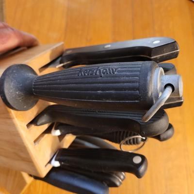 Set of knives mixed with 2 honing stones Kerahaw
