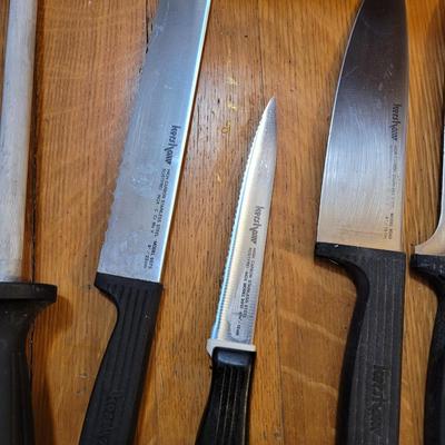 Set of knives mixed with 2 honing stones Kerahaw