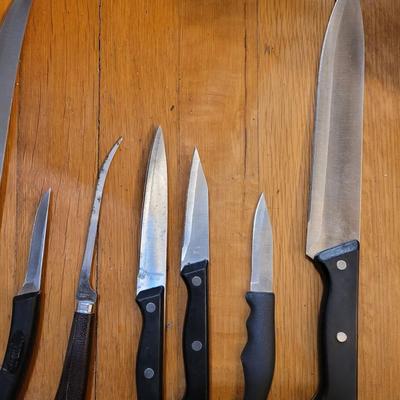 Set of knives mixed with 2 honing stones Kerahaw