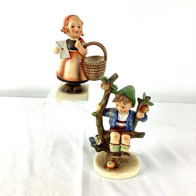 1052 Vintage Hummel Figures Apple Boy & Meditation