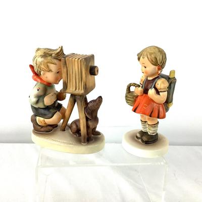 1053 Vintage Hummel Figures Photographer & Schoolgirl