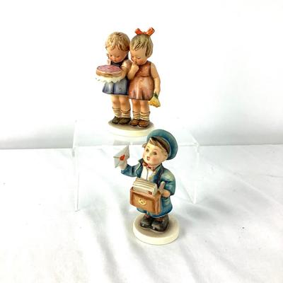 1056 Vintage Hummel Figures Postman & Happy Birthday