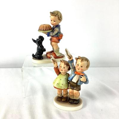 1057 Vintage Hummel Figures Auf Wiedersehen & Begging his Share