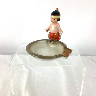 1067 Vintage Hummel Native American Ashtray