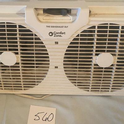 Comfort Zone Twin Window Fan