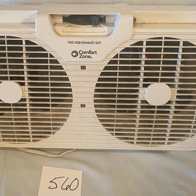 Comfort Zone Twin Window Fan
