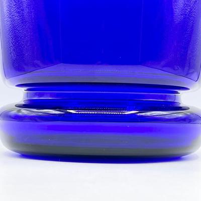 Large Handblown Cobalt Blue Glass Vase/Ice Bucket