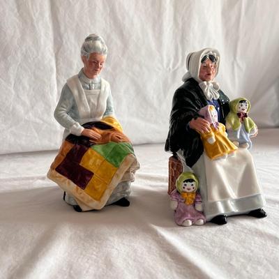 Royal Doulton â€œThe Rag Doll Sellerâ€ and â€œEventideâ€ Figurines (DR-DZ)