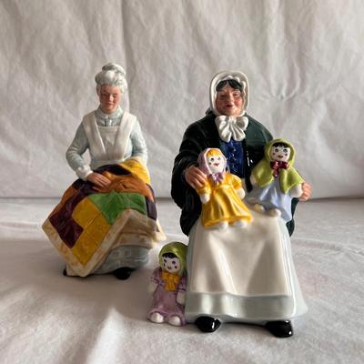 Royal Doulton â€œThe Rag Doll Sellerâ€ and â€œEventideâ€ Figurines (DR-DZ)