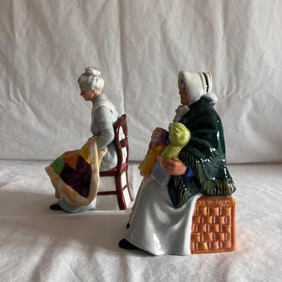 Royal Doulton â€œThe Rag Doll Sellerâ€ and â€œEventideâ€ Figurines (DR-DZ)