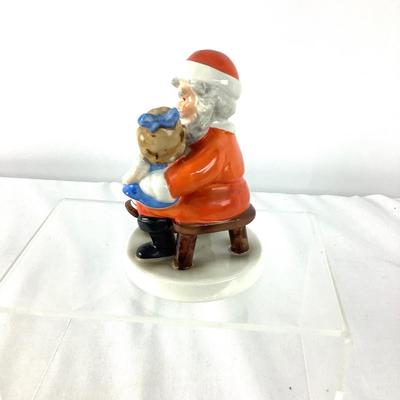 1070 Antique Goebel Kinderland Santa and Girl