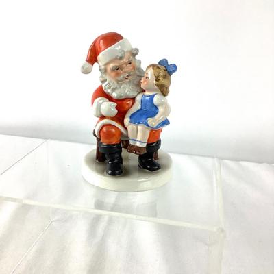 1070 Antique Goebel Kinderland Santa and Girl