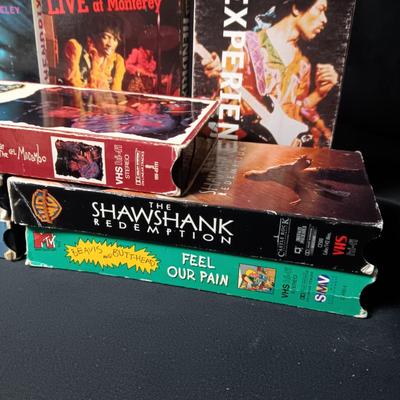 JIMI HENDRIX AND MORE ON VHS TAPES