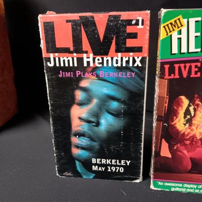 JIMI HENDRIX AND MORE ON VHS TAPES