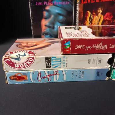 JIMI HENDRIX AND MORE ON VHS TAPES