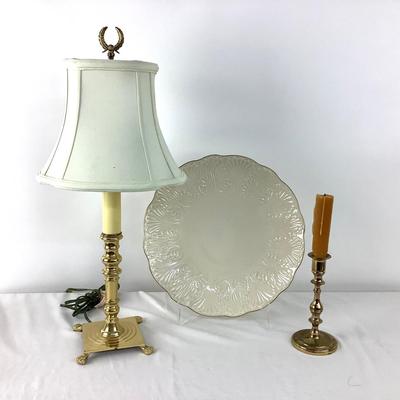 1072 Lenox Charger & Candlestick Lamp