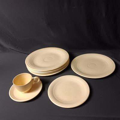 CREAM COLORED FIESTA DINNERWARE