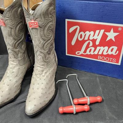 Tony Lama Kidskin Boots and Boot Pulls